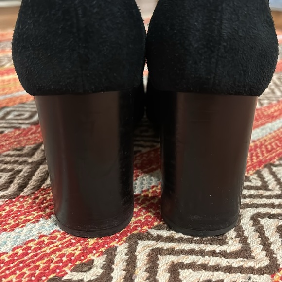Aquatalia $495 Dottie Black Suede Buckle Bootie size 6.5 - Picture 4 of 11